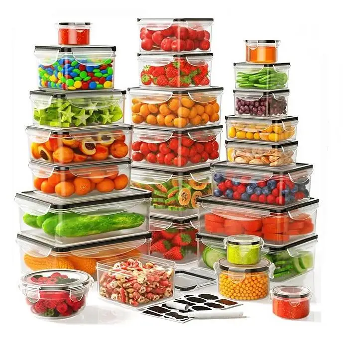 Meal Prep Kitchen - Набор из 40/42/50/52/62 больших герметичных контейнеров