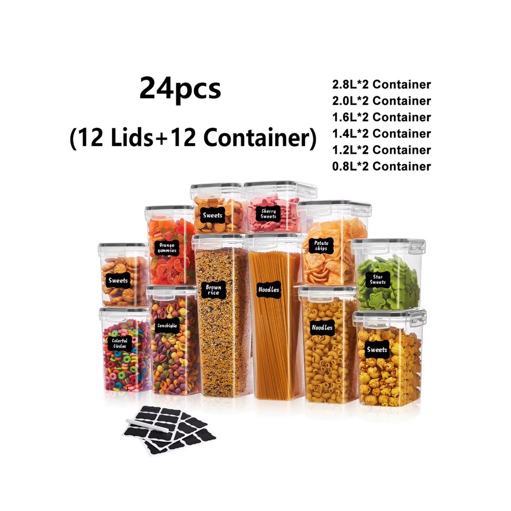 Meal Prep With Rice - 24 герметичных контейнера для хранения продуктов