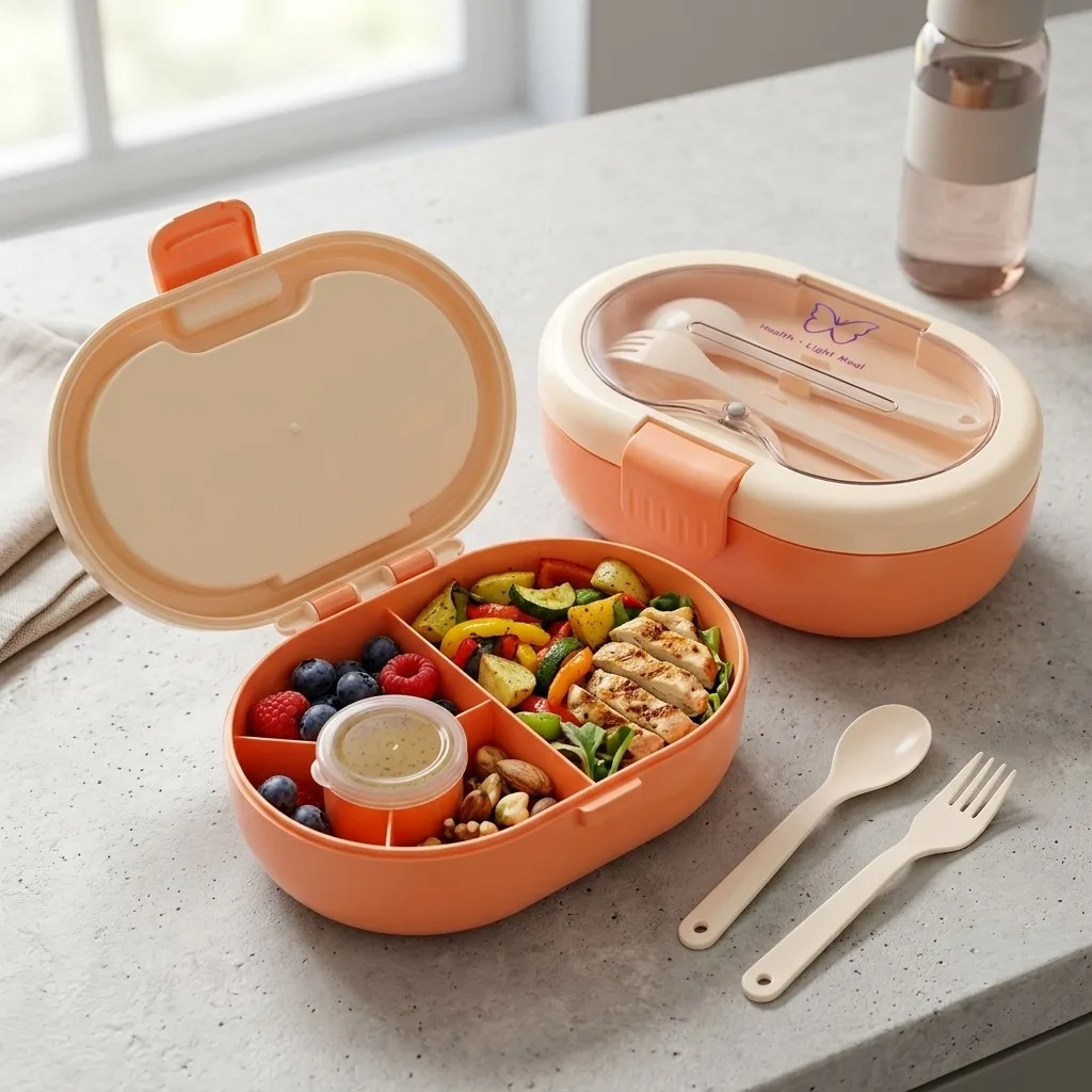 Meal Prep Or Prep Meal - Пластиковый ланч-бокс в стиле «бэнто» с