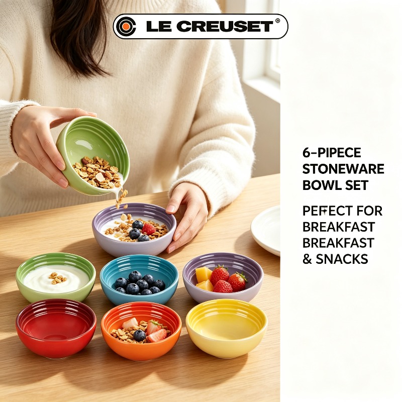 LE CREUSET, набор из 6 миниатю – обзор и цена Meal Prep Bowl
