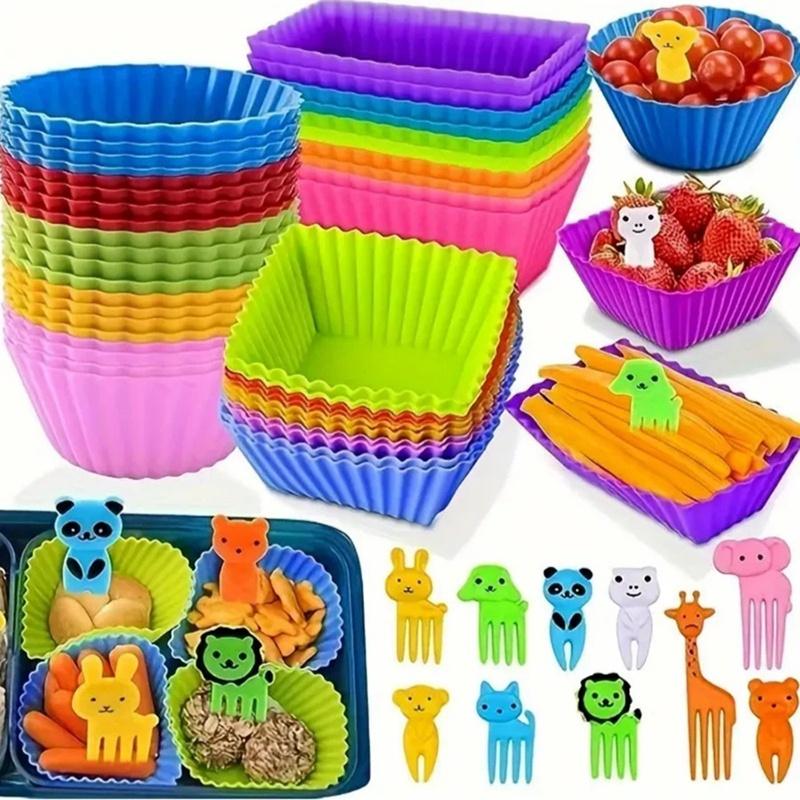 ● 12/24 шт. силиконовые раздел – обзор и цена Meal Prep Template