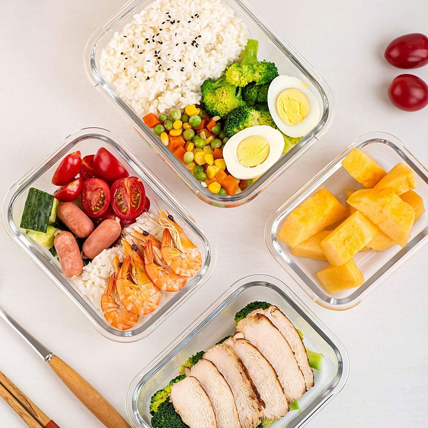 Набор из 10 стеклянных контейн – обзор и цена Meal Prep Kitchen